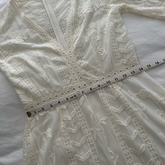 Socialite Lace Romper, cream, size L - Picture 8 of 9